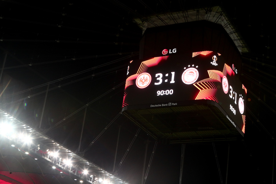 EUROPA LEAGUE 2021-2022 / ΑΙΝΤΡΑΧΤ ΦΡΑΝΚΦΟΥΡΤΗΣ - ΟΣΦΠ (KLODIAN LATO / EUROKINISSI)